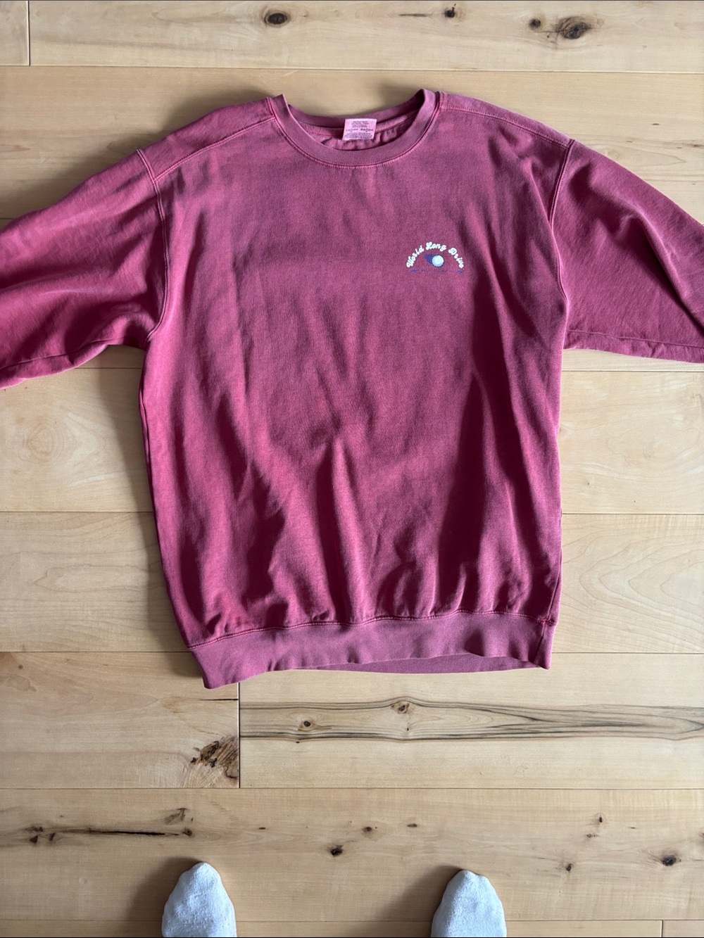 Comfort Colors Crewneck Sweatshirt in Faded Rose